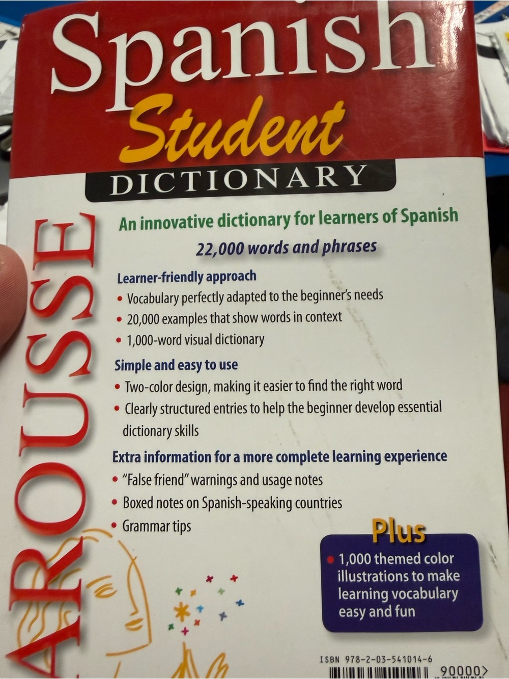 Spanish Student Dictionary - White and Red - Picture 5 of 9